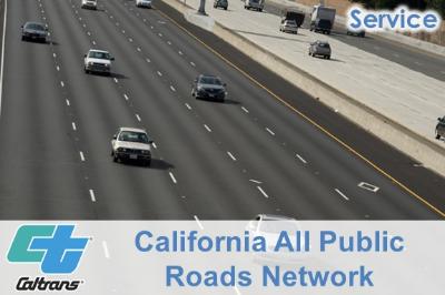California All Public Roads Network